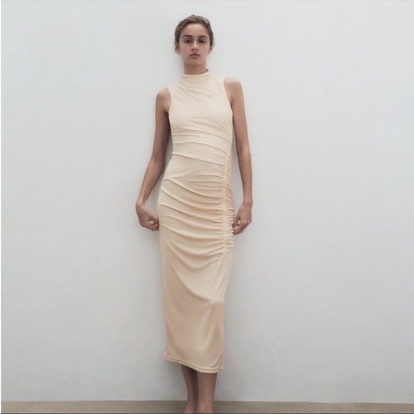 Like New Zara Draped Dress - Picture 1 of 10